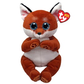TY WITT Fox Beanie Bellies Medium - Squishy Beanie Baby Soft Plush Toys - Collectible Cuddly Stuffed Teddy