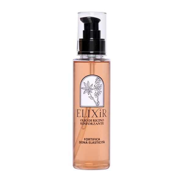 Elixir Strengthening Castor Oil for Brittle Hair with Antioxidant Properties for Stronger Hair Eliminates Frizz Without Rinse 100ml