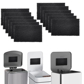 Universal compost bin carbon odor filter, Activated odor control charcoal filter for Trash Cans, Compost Buckets, Countertops, and Recycle Bins(12)