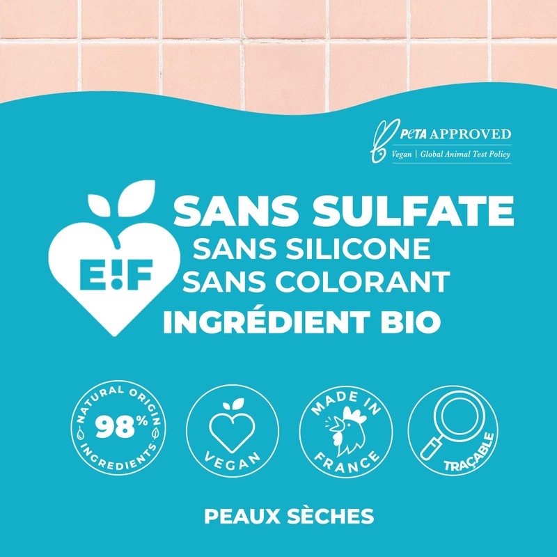 ENERGIE FRUIT Shower Gel pH Neutral, Monoï & Macadamia Organic,