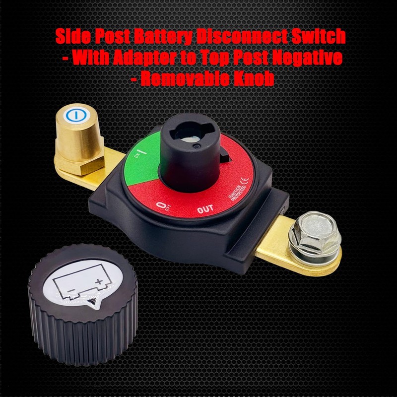 Ampper Side Post Battery Disconnect Switch 12V - 48V, Marine