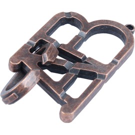 SHUYUE ABC Metal Puzzle Lock IQ Test Mind Game Toys Brain Teaser Metal Puzzles Magic Trick Toy Metal IQ Puzzle for Kids and Adults