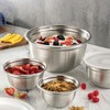 FineDine Stainless Steel Mixing Bowls Set with Lids, Home Kitchen