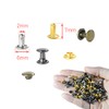 400Sets Rivets for Leather, 6mm Double Round Cap Rivets, Leather