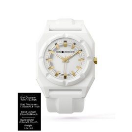 doublE-standard RÉ-NEGADE All WHITÉ | Unisex Quartz Fashion Watch - Cool Muted Timepiece | Watches for Fashion-Forward Individuals