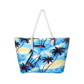 DonDon Women's XXL Beach Bag with Zip Large, 90s retro chic, Retro