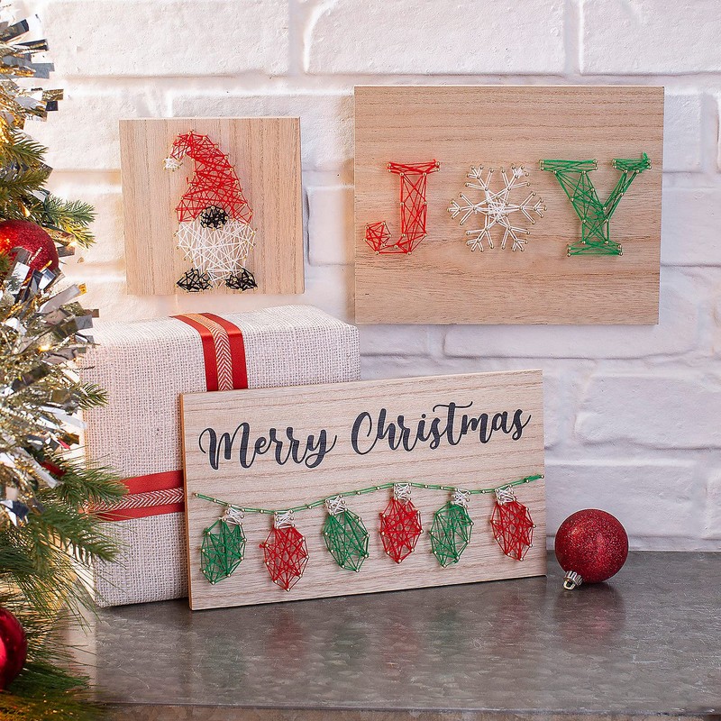 Fun Express Christmas Joy String Art Craft - Craft Kits