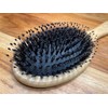 Boar Bristle Oval Hair Brush by RustiK, Eco Friendly, Detangling,