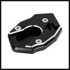 Hihaha Motorbike CNC Kickstand Side Stand Extension Pad Black for