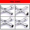 AIYIBEN 4-Way Multifunctional Key, Universal Meter Box Key for Opening