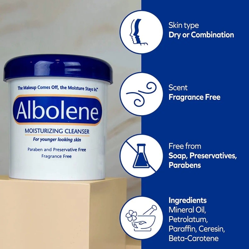 Limpiador Hidratante Albolene Desmaquillante Natural 340gr