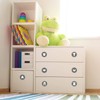 Furniture Sticker, Organiser Sticker for Clothes, White/Grey, Furniture Film, Children's