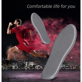 Plantillas de espuma viscoelástica para mujer, suela interior acolchada cómoda, forros de zapatos para tenis, zapatos deportivos, botas de trabajo, 2 pares (mujeres 10.5/hombres 9.5)
