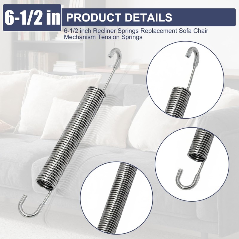 6-1/2 inch ，recliner springs replacement parts，Stainless Steel Replacement Recliner Sofa