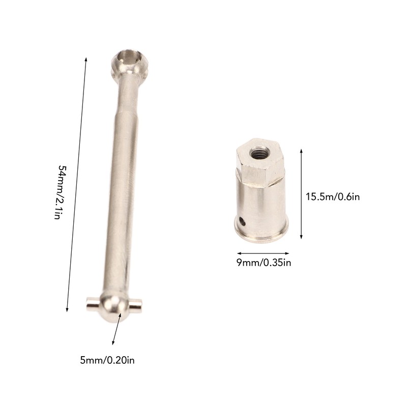 54mm RC Front Wheel Drive Shaft CVD Steel RC Front