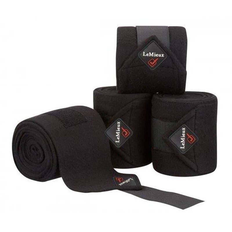 LeMieux Classic Polo Full Exercise Bandages in White with Zipped