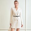 JASGOOD Women's Belt, Thin Leather Belt, Stylish, Suit, Casual, Business,