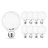 Dekang 8 Pack E26 Base Bathroom Light Bulbs 3000K Soft