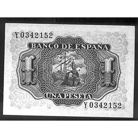 Spain Pick No. 144 A (III) needed 1953 1 Peseta (Banknotes for collectors)