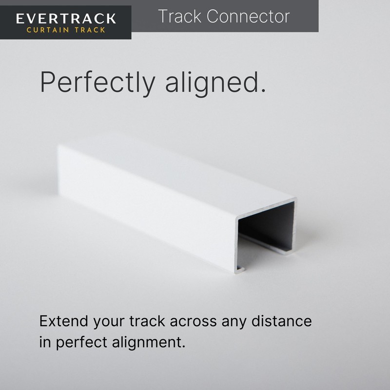 EverTrack Curtain Track - Corner Section for Ceiling Curtain Track