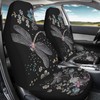 Brosoneto Floral Dragonfly Car Seat Covers Thin Covers for Front