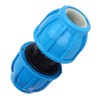 4Pcs 25mm PE Plastic Straight Water Pipe Connector, Push Fit