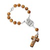 NKlaus 16 cm Ten Rosary Saint Christopher Real Wood 3