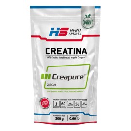 Hero Sport Creatina Monohidratada Creapure 300g. 100% Pura Sabor Sin sabor