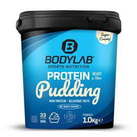 Bodylab24 Bodylab24 Protein Pudding Pistazie 1000g, mit bis zu 25g Eiweiß (aus Whey Protein) pro Portion, schnelle und einfache Zubereitung, ideal als proteinreiche Alternative