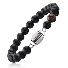 Football Bracelet Gifts for Teen Boys,Graduation Back to School Birthday Christmas Gifts for Son Nephew Grandson Brother (coach)