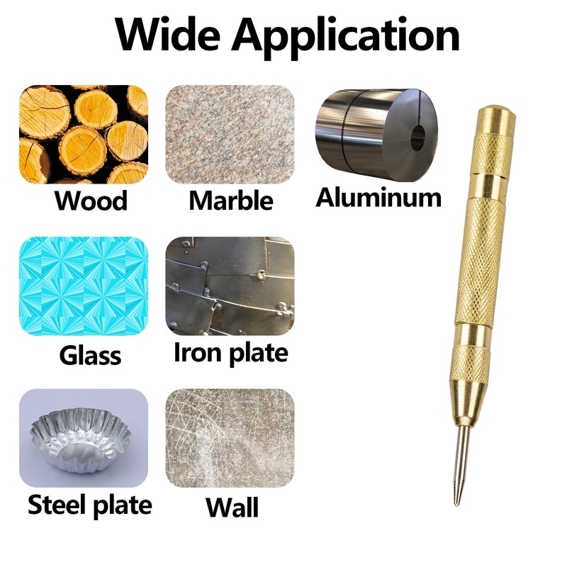 Perforadora Central Automática con Trazo Ajustable, Herramienta Punzón con Centro