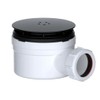 Universal 40mm Outlet Black Shower Trap - 90mm Shower Drain
