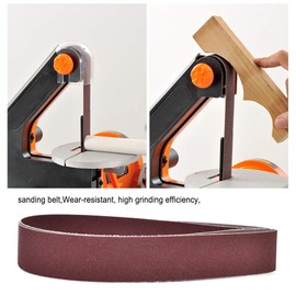 400 Grit Sanding Belt Set, 10Pcs Sander Belts, 760 X 25 Mm Finishing Belts, High Grit Alumina Abrasive Accessories for Belt Sander Grinding Polishing Sharpening and Derusting (600 mesh 10 pieces)