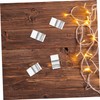 Operitacx 50pcs Outdoor Christmas Lights Hooks Metal Clips for String