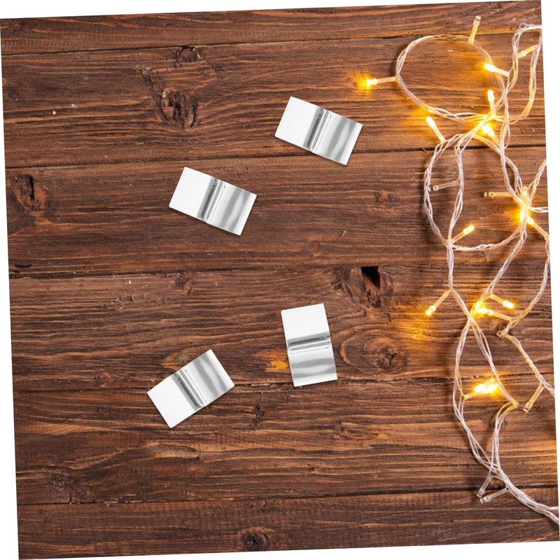 Operitacx 50pcs Outdoor Christmas Lights Hooks Metal Clips for String