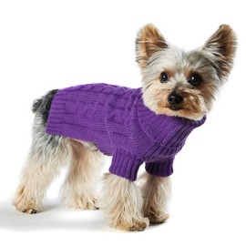 Stinky G Dog Sweater Turtleneck Purple Size #10