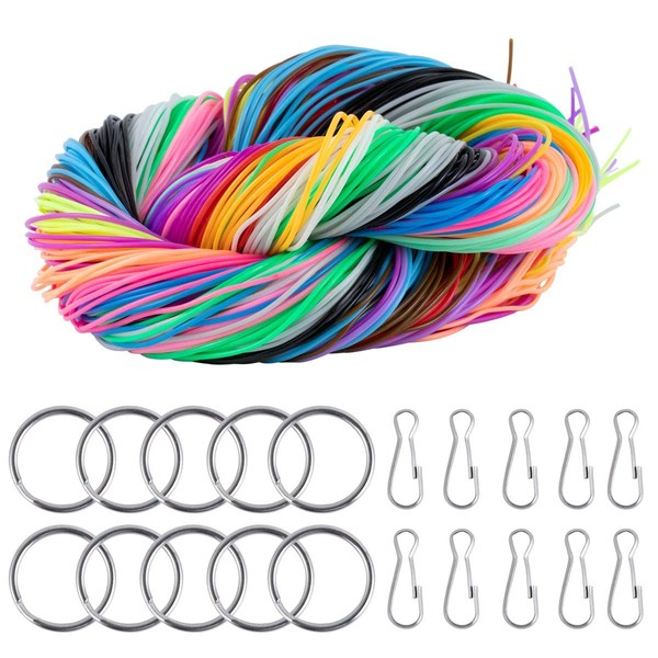 ZITFRI Scoubidou Ribbons Set of 200 Scobie Doo Ribbons 20