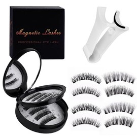Magnet Wimpern 3D Magnetische Wimpern Natürlicher Look Wiederverwendbar Wasserdicht Kein Kleber Erforderlich Mit Applikator Für Tägliches Make-up Oder Dating, Party, Hochzeit