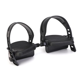 lifactlab. Aero Bike Pedals Fitness Bike Replacement Compatible Universal One Set Left and Right 9/16