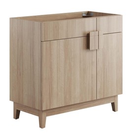 Modway EEI-6400-OAK Miles 36” Bathroom Vanity Cabinet (Sink Basin Not Included), Oak