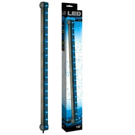 ViaAqua Blue LED Submersible Air Bubble Light Underwater Aquarium Fish 6,12,18" (18" 3.3w Blue LED Light & Airstone)