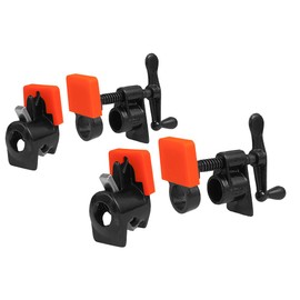 Peachtree Woodworking Supply 665 3/4" Pipe Clamp Fixture 2 Pack with 4 Sili Pad Protectors. Perfect set for Small or Large Panel Glue Ups