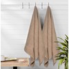 Belizzi Home Cotton 2 Pack Oversized Bath Towel Set 28x55
