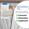 2 Pack Hanging Wardrobe Dehumidifier- Hook Design Leak Proof Storage
