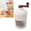 Portable Ice Crusher PP Manual Shaved Snow Cone Machine DIY