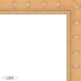 Poster Palooza 17x21 Bamboo Other Wood Tones Wood Picture Frame - UV Acrylic, Foam Board Backing, & Hanging Hardware Included!