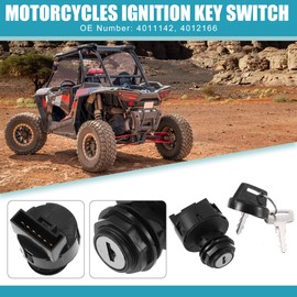 X AUTOHAUX Motorcycles Ignition Key Switch Set Replacement 4011142 4012166