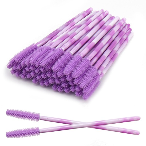 Disposable Silicone Eyelash Mascara Brushes Wands Applicator Eyebrow Brush Makeup