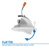 NICOR Lighting DLR4-R-10-120-2K-WH 4 in. White LED Recessed Retrofit Adjustable