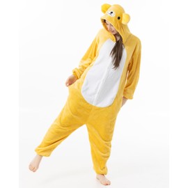 Katara 1744 – Rilakkuma Bear Costume Onesie / Jumpsuit Onesie Bodysuit for Adults, Women, Men, Pyjamas, Unisex – Many Different Animals